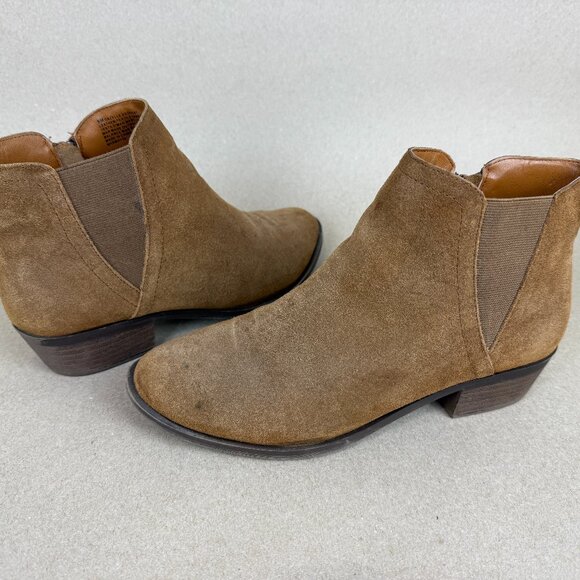 Kensie Shoes - Kensie Women's Gazelle KS204141 Side Zip Dark Brown Ankle Bootie Women's 9M